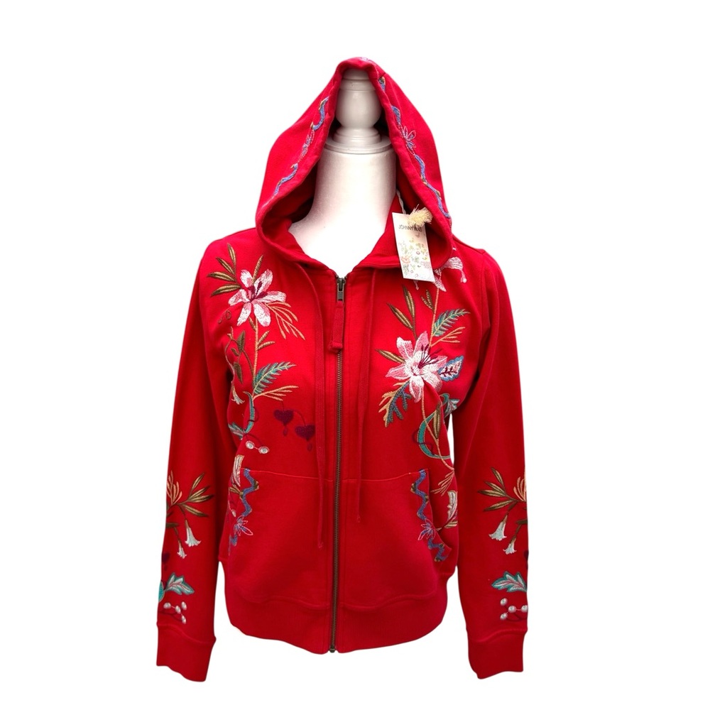 🆕 JOHNNY WAS Amarylla Zip Up Hoodie